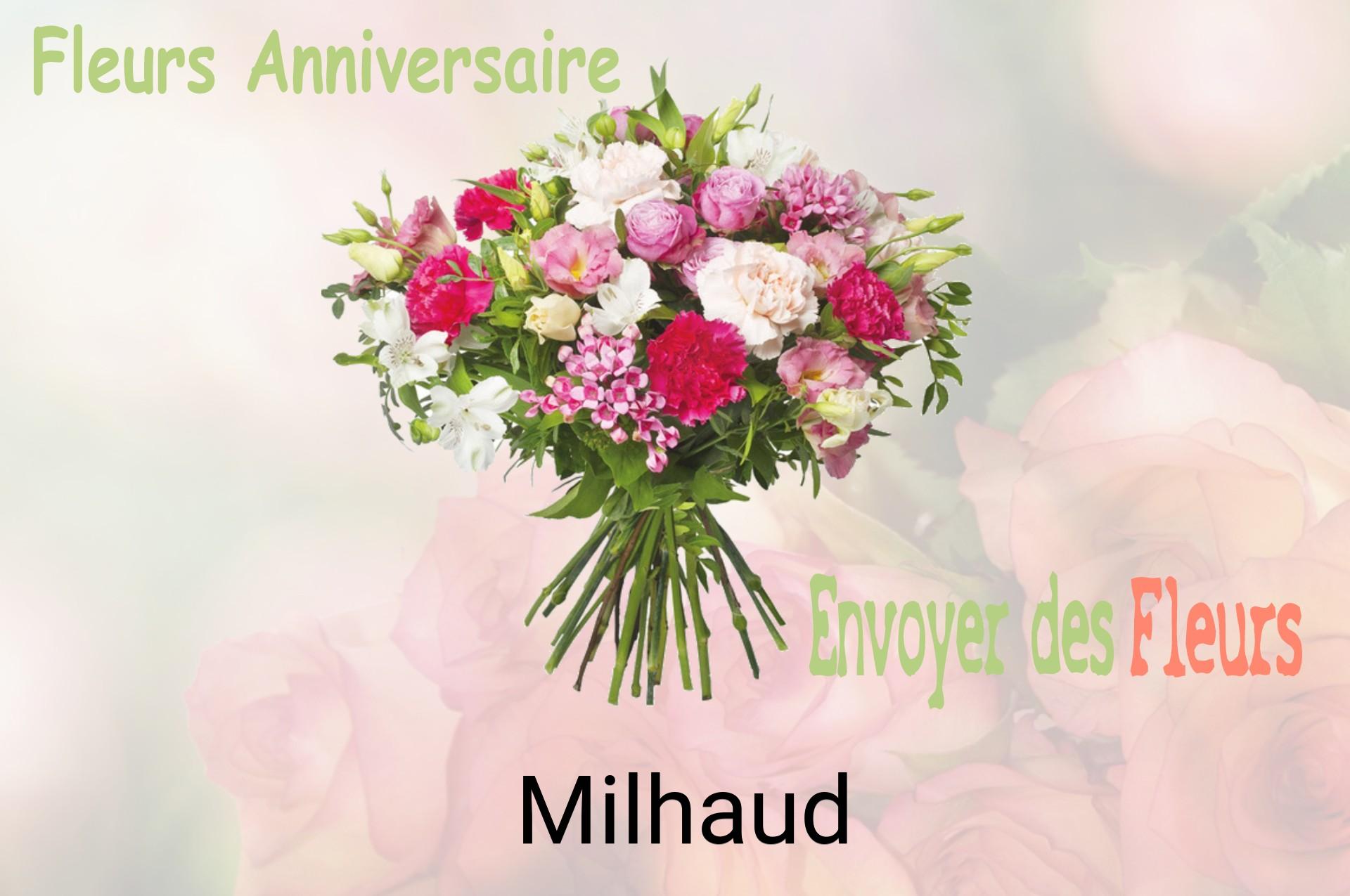 Bouquet de fleurs d’anniversaire livré à Milhaud